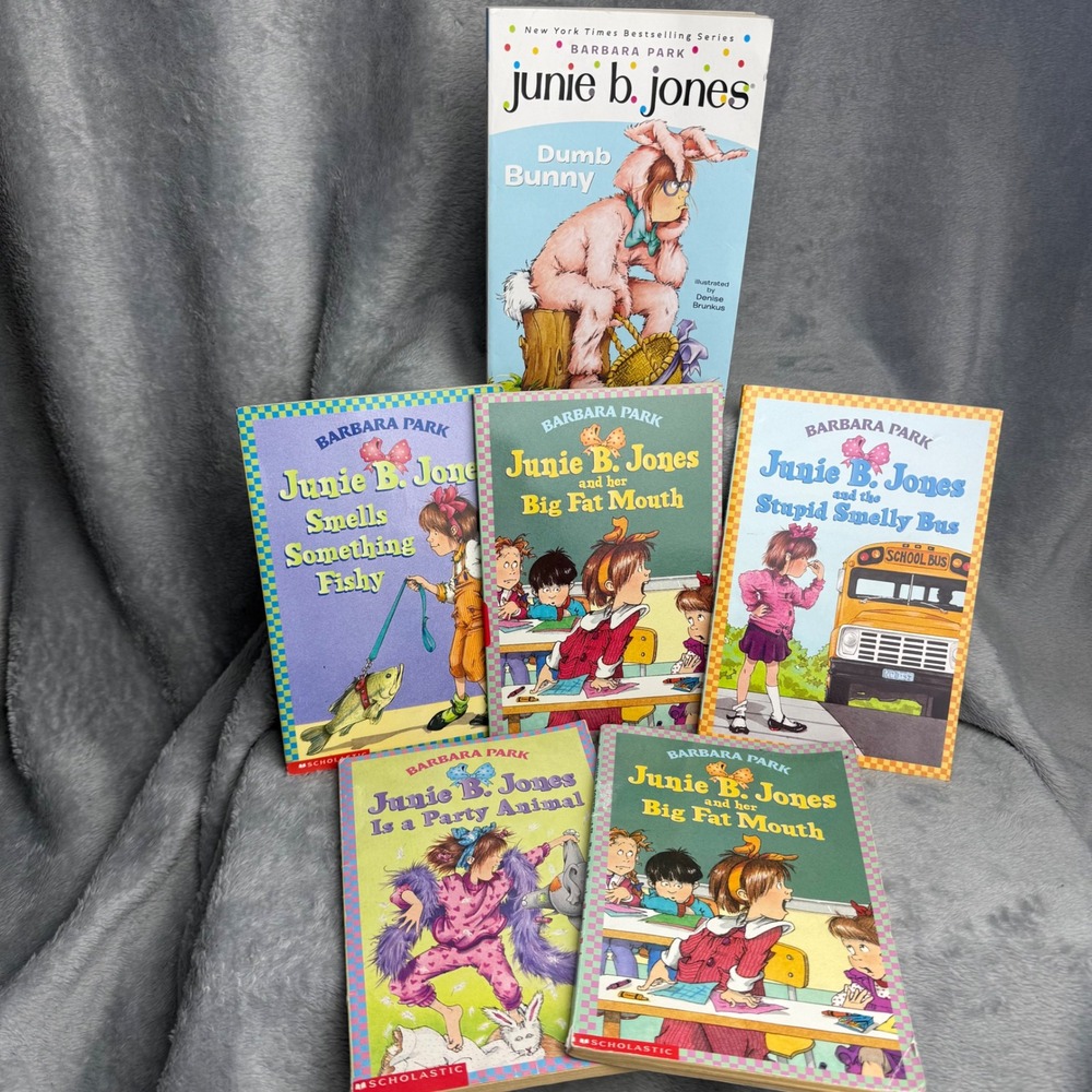 Junie B. Jones Barbara Park Paperback Book Lot of 6 Scholastic Early Readers